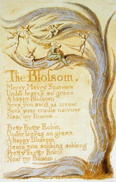 The Blossom, plate 9 from Songs of Innocence, 1789 by William Blake